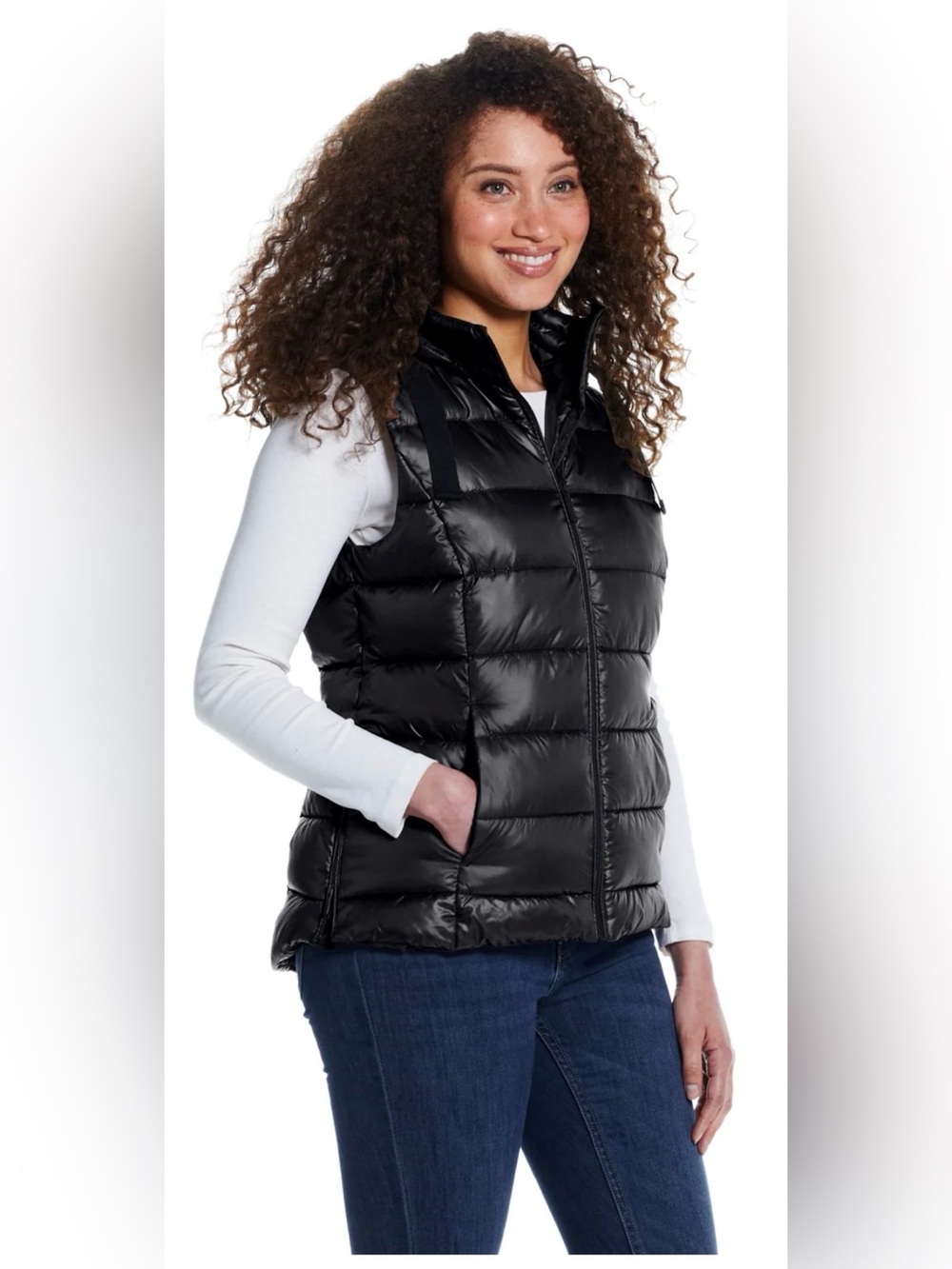 J. Crew Women’s Black Quilted Puffer Vest